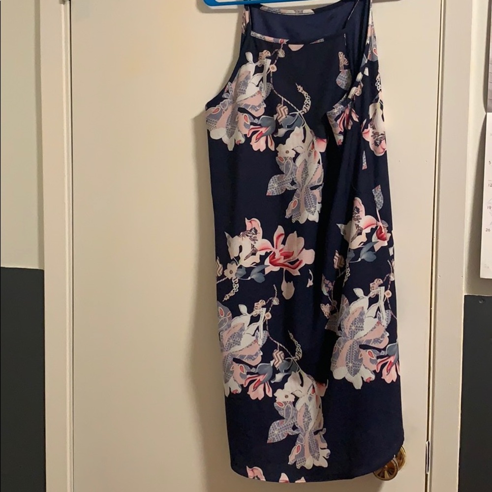 Floral halter dress